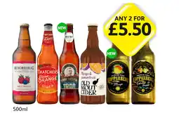 Londis Rekorderlig, Thatchers Blood Orange, Henry Westons, Old Mout Cider, Kopparberg Mango, Summer Punch offer