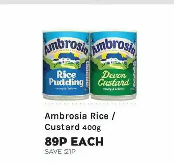 Mace Ambrosia Rice Custard offer