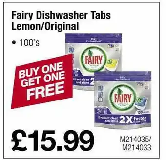 Makro Fairy Dishwasher Tabs Lemon Original offer