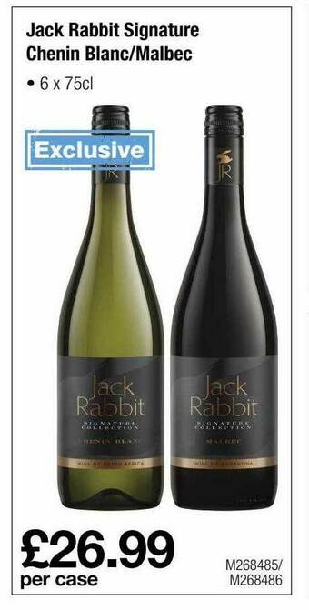 Makro Jack Rabbit Signature Chenin Blanc Malbec offer