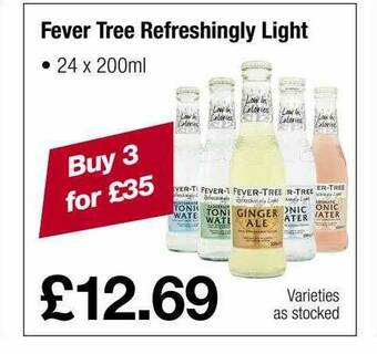 Makro Fever Tree Refreshingly Light offer