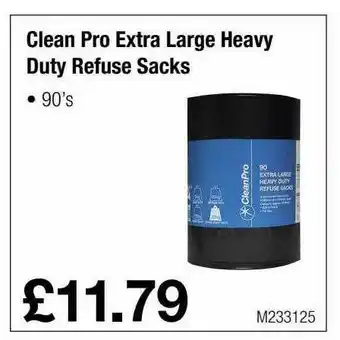 Makro Clean Pro Extra Large Heavy Duty Refuse Sacks offer