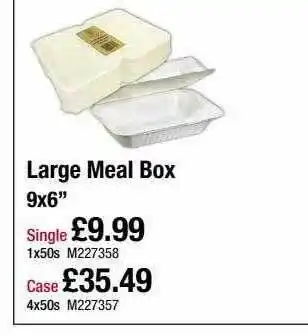Makro Large Meal Box offer
