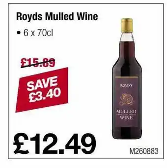 Makro Royds Mulled Wine offer