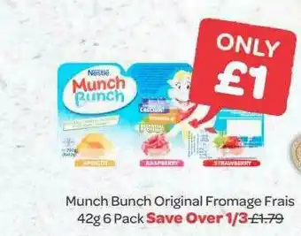 Spar Munch Bunch Original Fromage Frais offer