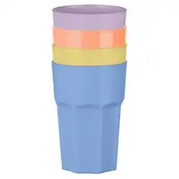 Tesco F&F Home Pastels Tumblers 4 Pack offer