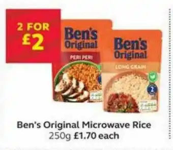 SuperValu Ben's Original Microwave Rice offer