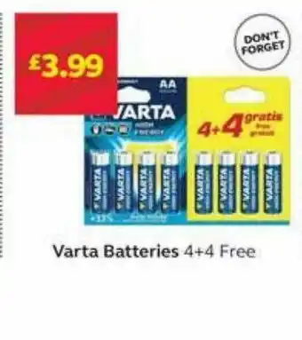 SuperValu Varta Batteries offer