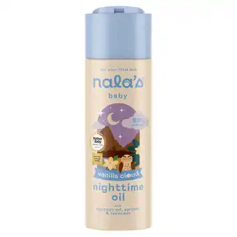 Asda Nala's Baby Vanilla Cloud Nighttime Oil with Coconut Oil, Apricot & Lavender 200ml offer