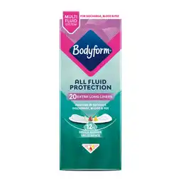 Asda Bodyform Dailies All Fluid XL Panty Liners 20 pack offer