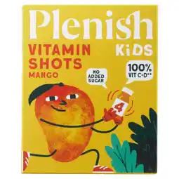 Tesco Plenish Kids Mango Vitamin Shots 4x60ml offer