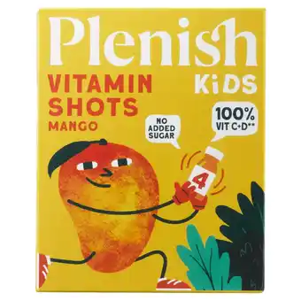 Tesco Plenish Kids Mango Vitamin Shots 4x60ml offer