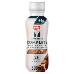 Iceland Muller x MyProtein Chocolate Complete Meal Drink offer