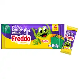 Tesco Cadbury Dairy Milk Freddo Caramel Kids 4 Pack 19.5g offer