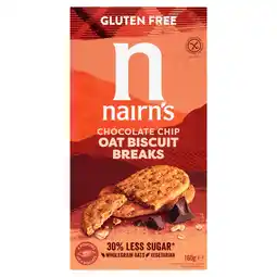 Tesco Nairn's Gluten Free Biscuit Breaks - Oats & Chocolate Chip 160g offer