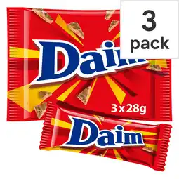 Tesco Daim Milk Chocolate Bar 3 Pack Multipack offer