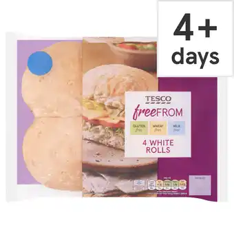 Tesco Tesco Free From White Bread Rolls 4 Pack offer