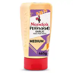 Tesco Nandos Perinaise Garlic Mayonnaise Medium 465G offer