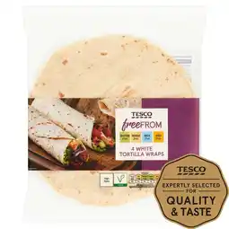 Tesco Tesco Free From White Tortilla Wraps 4 pack offer