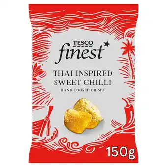 Tesco Tesco Finest Thai Inspired Sweet Chilli Crisps 150G offer