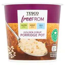 Tesco Tesco Free From Gluten Syrup Porridge Pot 55G offer