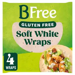 Tesco BFree Gluten Free Soft White Wraps 4 x 42g (168g) offer
