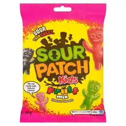 Tesco Sour Patch Kids Fruit Mix Sweets Bag 130g offer