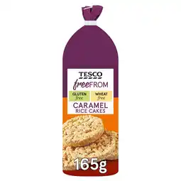 Tesco Tesco Free From Caramel Rice Cakes 165G offer