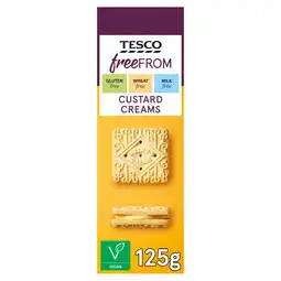Tesco Tesco Free From Custard Creams Biscuits 125g offer