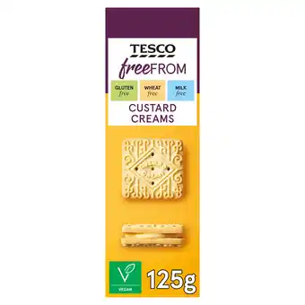 Tesco Tesco Free From Custard Creams Biscuits 125g offer