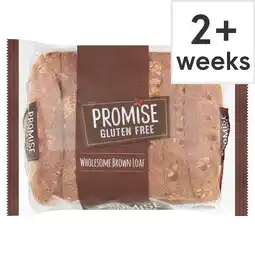 Tesco Promise Gluten Free Wholesome Brown Sliced Bread Loaf 480g offer