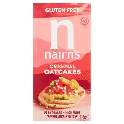 Tesco Nairn's Gluten Free Original Oatcakes 213g offer