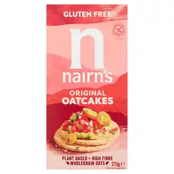 Tesco Nairn's Gluten Free Original Oatcakes 213g offer