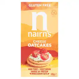 Tesco Nairn's Gluten Free Cheese Oatcakes 180g offer