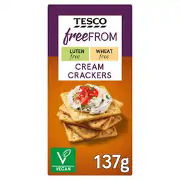Tesco Tesco free from cream crackers 137g offer