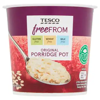 Tesco Tesco Free From Original Porridge Pot 55G offer