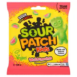 Tesco Sour Patch Kids Watermelon Sour Sweets 130G offer