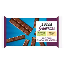 Tesco Tesco Free From Belgian Chocolate Wafers 107G offer