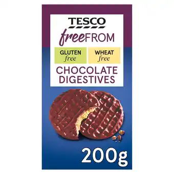 Tesco Tesco Free From Chocolate Digestives 200G offer