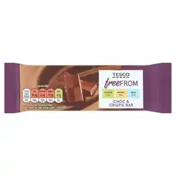 Tesco Tesco Free From Chocolate & Crispie Bar 30G offer