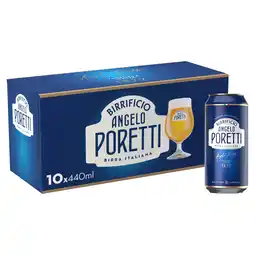 Tesco Angelo Poretti Premium Italian Lager Beer Can 10x440ml offer