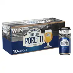 Tesco Angelo Poretti Premium Italian Lager Beer Can 10x440ml offer