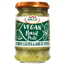 Tesco Sacla Vegan Basil Pesto 190G offer