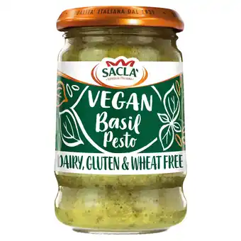 Tesco Sacla Vegan Basil Pesto 190G offer