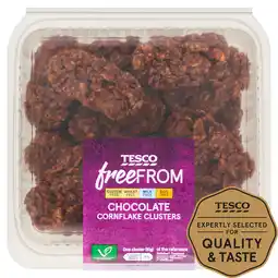 Tesco Tesco Free From Chocolate Cornflake Clusters 16 Pack offer