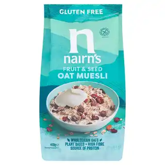 Tesco Nairns Gluten Free Oat Muesli 450G offer