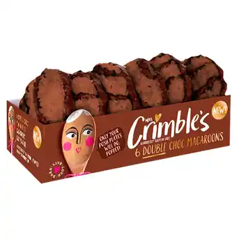 Tesco Mrs Crimble's 6 Double Choc Macaroons 195g offer