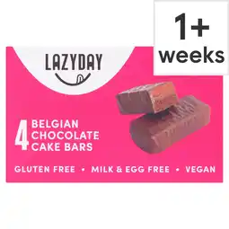 Tesco LazyDay Vegan & Free From Belgian Chocolate Cake Bars 120g offer
