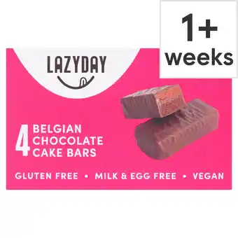 Tesco LazyDay Vegan & Free From Belgian Chocolate Cake Bars 120g offer