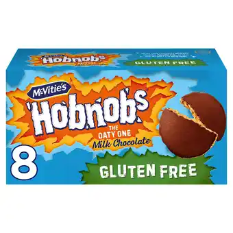 Tesco McVitie's Gluten Free Milk Chocolate Hobnobs Biscuits 150g offer